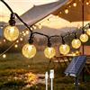 Xcdhemde® Catena Luminosa Esterno Solare 12M 100LED USB | 8 Modalià, IP65 Impermeabile, per Terrazzo, Balcone, Gazebo, Festa