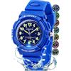 Juboos Orologio Analogico Per Bambini Con 7 Luci Notturne A Colori, Impermeabile, Cinturino Morbido, Orologio A Quarzo Per Ragazzi E Ragazze Di 5-18 Anni
