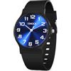 TENOCK Orologio analogico bambini 30m sottile morbido leggibile sportivo 5-15 anni regalo compleanno