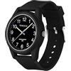 TENOCK Orologio analogico bambini 30m sottile morbido leggibile sportivo 5-15 anni regalo compleanno