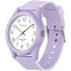 TENOCK Orologio analogico bambini 30m sottile morbido leggibile sportivo 5-15 anni regalo compleanno