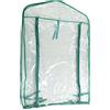 Generic Copertura Mini Serra in PVC Trasparente 69x49x92cm, per Giardino | Ampio spazio per le piante, porta avvolgibile per la ventilazione, facile installazione