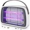 KALIBERX Lampada Antizanzare Elettrica 4200V, 2x15W LED, Zanzariera Elettrica | Silenziosa Antizanzare per Interni ed Esterno con Vassoio Rimovibile - per Casa, Camera, Cucina, Soggiorno