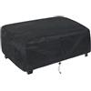 EffiFish Copertura per barbecue in tessuto Oxford 420D, resistente, impermeabile, per griglia a plancha, resistente ai raggi UV, antivento, antipolvere, 55 x 55 x 27 cm (61 x 55 x 42 cm)