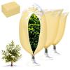 Biamaleu 3 Pezzi Protezione Invernale per Piante, 80x100cm Tessuto Non Tessuto | 60g/m² Antistrappo, con Cerniera e Coulisse, per Copri Limone, Olivo e Palme, Piante e Alberi Frutto da Esterno