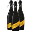 Generico 3 Bottiglie Prosecco Valdobbiadene DOCG Frizzante spago 750ml | Glera 100%, Alcol 11%, Note Fruttate e Floreali, Legatura Spago, Ideale con Antipasti