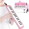 Tyenaza Irin Melodica 32 Strumento musicale a chiave, per studenti, principianti, artisti professionisti, tutti i tipi di amanti della musica (Rosa)