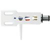 THAKKER HS-10 - Portatestina in Alluminio - Bianco | Connessione a baionetta SME | Cavi portatestina Inclusi | Aluminium Headshell