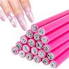 FrostyFlair Silikon Nailart Stempelstifte, 20 Stück Nagellack Stift Set, 3D Stempelstifte für Nägel, Nagelart Stempel Pen, DIY Kit für Nail Art mit Verschiedenen Mustern