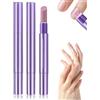 MOPZIJA 2Pcs Penna per la cura delle unghie,nail care pen,penna per olio per unghie 3 in 1,penna per olio per la cura delle cuticole,penna per rimuovere cuticole per riparare unghie screpolate secche