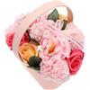 Garneck Cesto Fiore di Sapone Profumato Rosa Set da Bagno per Donna Petali di Sapone in Confezione Regalo Decorazione Bagno per San e Occasioni Romantiche