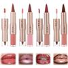 JYXTOR 4 Pezzi Combo abbra Matita Labbra Matte E Set Di Rossetto Bellezza Trucco Kit Lipgloss Liptints Per Le Donne Matita Rossetto Lifter Regali(A)