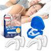 Bodiiwuliu 4 Pezzi Serramento Notturno, Mouth Guard Teeth Grinding Modellabile, Bite Protezione Denti Notturno, Facili Da Usare, Per Migliora La Qualità Del Sonno, Per Donna E Uomo