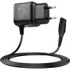 JCSJK 4,3 V - Caricabatterie da rasoio per Philips Oneblade QP2520 QP2620, modello A00390, adattatore per tosaerba elettrico, cavo di alimentazione, QP2520/90, QP2520/72, QP2520/70, QG3340, RQ350, RQ38