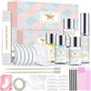 AEGNVED Kit Laminazione Ciglia,Ciglia Arricciate Ciglia Lifting Set,Lash Curling semipermanente arricciature e sollevamento, Arricciare le Ciglia Kit completo,con Lash Pad per trattamenti di bellezza