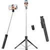 Mujigaga 188cm Treppiede Smartphone - Selfie Stick - Bastone Selfie con 8 Sezioni | Treppiede Telecomando Wireless - Estensibile Treppiede - Cavalletto per Smartphone, Android, Samsung, Tutti i Cellulari