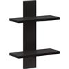 vidaXL Scaffale da parete Rovere Nero 30 x 13,5 x 43 cm