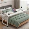 Bigingjia Tavolino da letto regolabile in altezza con ruote