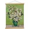 Kocreat Post Impressionista Van Gogh Natura morta Fiori Wall Art Girasoli pittura ad olio Poster cornice Hanger-Giclée Stampa su tela Pergamena in legno Home Decor Rose in vaso 1890 50 x 67 cm