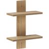 vidaXL Scaffale da parete Rovere Artigianale 30 x 13,5 x 43 cm