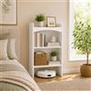 Cedario Libreria Verticale in Legno Libreria Salvaspazio Stretta 3 Ripiani | Profondità 25 cm, scaffale libreria salvaspazio con ripiani aperti, largo 50/60 cm, per soggiorno camera da letto o studio