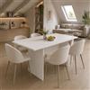 The White Stone Consolle Allungabile Bianca Salvaspazio | Tavolo Trasformabile a Ribalta con Ripiano Portaoggetti | Tavolo Pieghevole per Cucina, Soggiorno, Ingresso e Sala da Pranzo 120x35/70x76 cm
