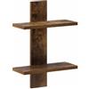 vidaXL Scaffale da parete Rovere Fumo 30 x 13.5 x 43 cm
