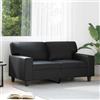 Sophrelle Divano a 2 Posti Nero 120 cm in Similpelle Nero,359412