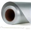 XAHMBSS Vinile per Plotter Tessile, Vinile termotrasferibile per Tessuti, Vinile termoadesivo per Magliette Fai-da-Te. (Gris Plateado, 30.5×400 cm)