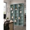 Ginhow Libreria Ufficio Verde 3 Pezzi Stretta 60 x 23,5 x 209,5 cm | Libreria soggiorno scaffale libri libreria ufficio mobile libreria scaffale alto contenitore per libri decorazioni e spazio