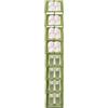 ATIVLB Scarpiera sottile a 8 ripiani, verticale in polipropilene verde con effetto rattan, scarpiera salvaspazio per corridoio, ingresso, armadio, 27,3 x 22 x 165,5 cm, portata 2,5 kg per ripiano