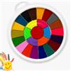 Yaxloi Colori a Dita 25 tonalità Lavabili, Pittura per Impronte Ppalmari | 24 cm Tamponi per Timbri Colorati, Adatto per Attività Creative, Giochi Interattivi e Didattica