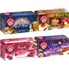 Pompadour Mix Dolce Inverno 4 Gusti Infusi Fruttati e Speziati 80 Filtri | Cofanetto 4 gusti: 1001 Notte, Magia d'Inverno, Fiocchi di Neve, Cielo di Stelle. Senza Teina, Lattosio, Glutine, Vegan.