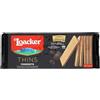 Loacker - Wafer Thins Fondente - Wafer Sottile e Fragrante con due Strati di Cialde Farcite con uno Strato di Crema al Cioccolato Fondente - Colazione - Merenda e Snack - 1 Confezione da 150g