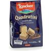 Loacker Quadratini Chocolate, Fragranti Strati di Cialde di Wafer Farciti con Crema al Cacao e Cioccolato, Merenda e Snack, 1 Confezione da 250g