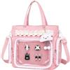 Inshere Ita Bag - Borsa a tracolla con finestra trasparente, carina borsa messenger