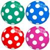 Pallone di gomma a pois, 22 cm - vari colori