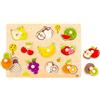 Tooky Toy: Puzzle di forme con manici, 10 pezzi - Frutta