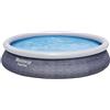 Bestway: piscina effetto rattan con bordo gonfiabile e filtro, modello St Tropez 396 x 84 cm