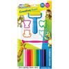 KidArt Kid Art: Set di plastilina con formine - 12 pezzi.