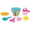 Wader Set da spiaggia con secchiello, bambina - 7 pezzi