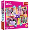 Trefl: Il mondo di Barbie puzzle 4 in 1 - 35, 48, 54, 70 pezzi