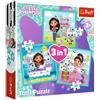 Trefl: Casa delle bambole Gabi 3 in 1 puzzle - 20, 36, 50 pezzi