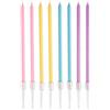 Macaron Candele colorate - 14 cm, 8 pezzi