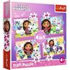 Trefl: La casa delle bambole di Gabi, Puzzle Avventure Feline 4 in 1 - 35, 48, 54, 70 pezzi