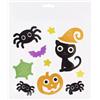Decorazione di Halloween per finestra a forma di gatto nero.