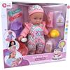 Bambola interattiva in tutina con accessori - 35 cm