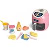 Friggitrice ad aria rosa con luci, suoni e accessori