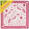 Crayola: Tela da dipingere con motivo unicorno - 20 x 20 cm