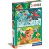Clementoni: SuperColor Jurassic World - 2 puzzle da 20 pezzi ciascuno